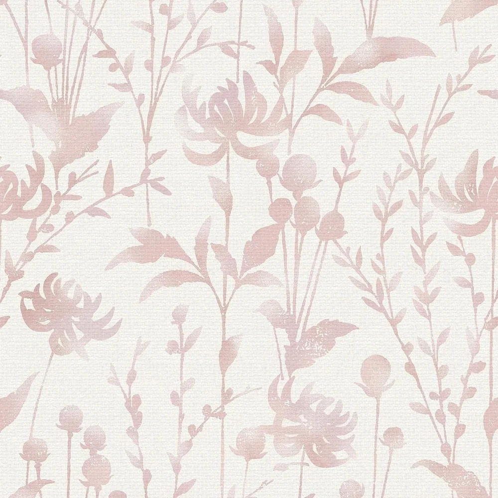 HeloHo Peel and Stick Wallpaper Pink Floral Leaf Wallpaper 78.7